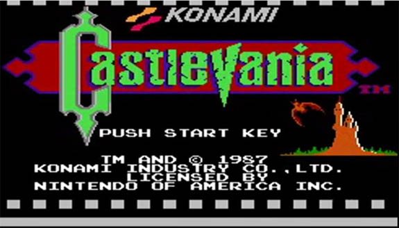 Abertura de Castlevania para o Nintendo Famicom