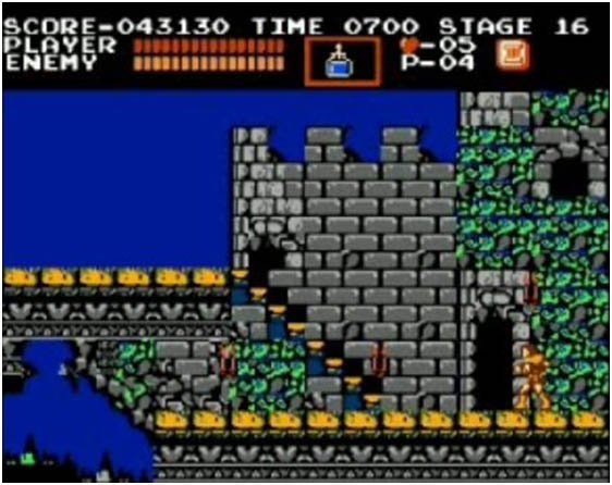 Cena de Castlevania para o Nintendo Famicom