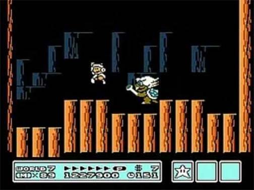 Mario com roupa de Hammer Brothers