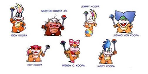 Inimigos presentes no jogo