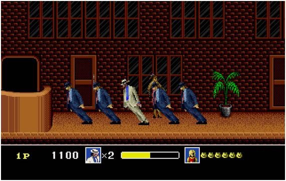 Cena de Moonwalker para Mega Drive