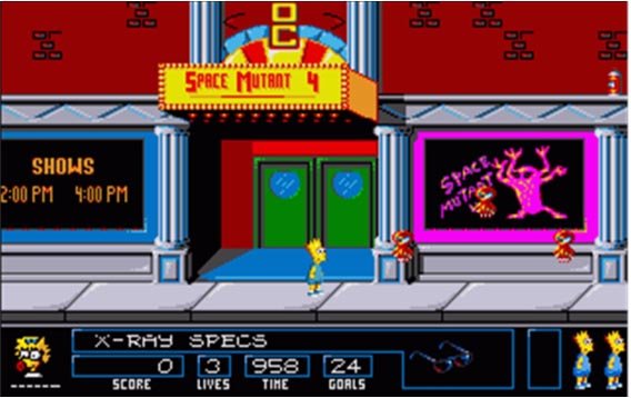 Cena de Bart vs Space Mutants