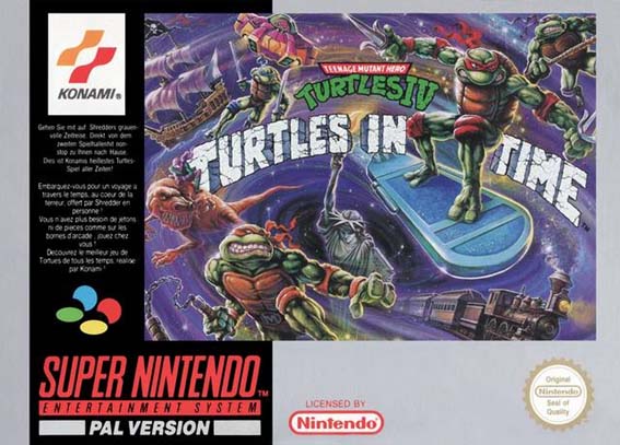 Caixa de Tartarugas Ninja IV - Turtles in Time
